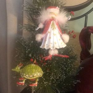 Department 56 Krinkles turtle and frog ornaments